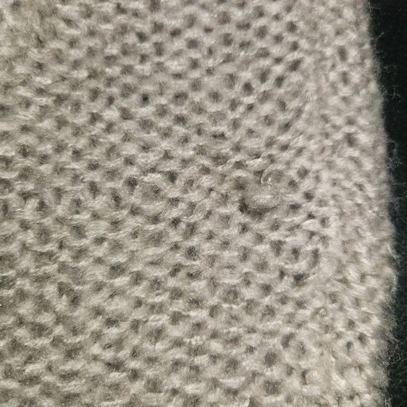 JOHN + JENN Distressed Pullover Sweater Gray Women's Oversized X Small Anthro - Picture 6 of 6